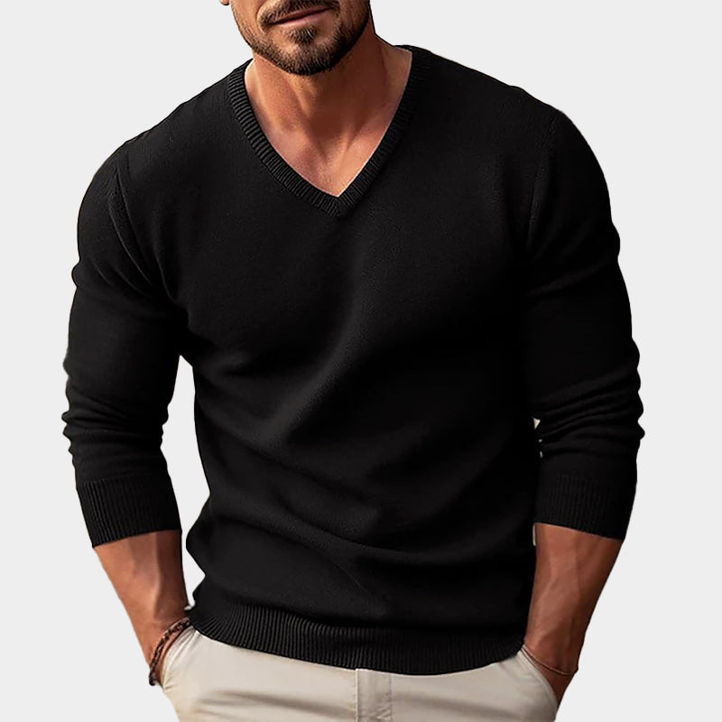WISEMERE™ | Men's Acrylic V-Neck Knit
