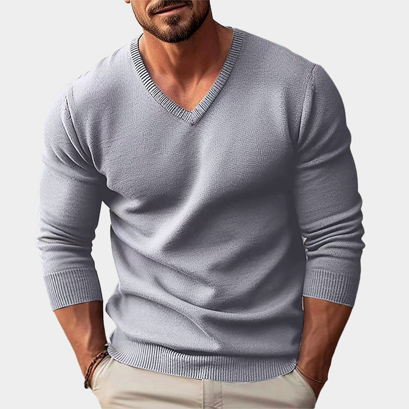 WISEMERE™ | Men's Acrylic V-Neck Knit