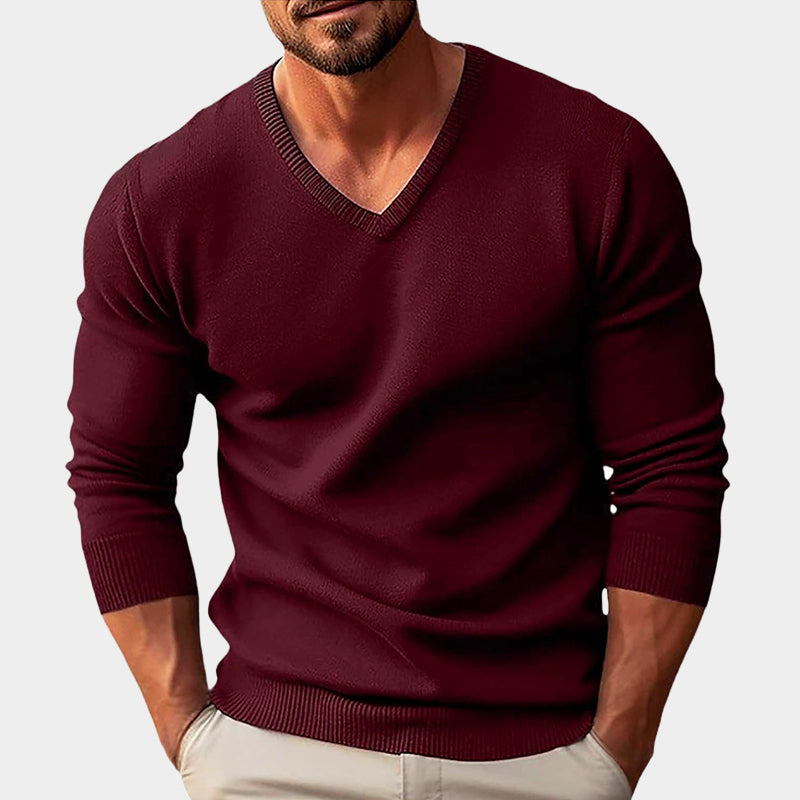 WISEMERE™ | Men's Acrylic V-Neck Knit