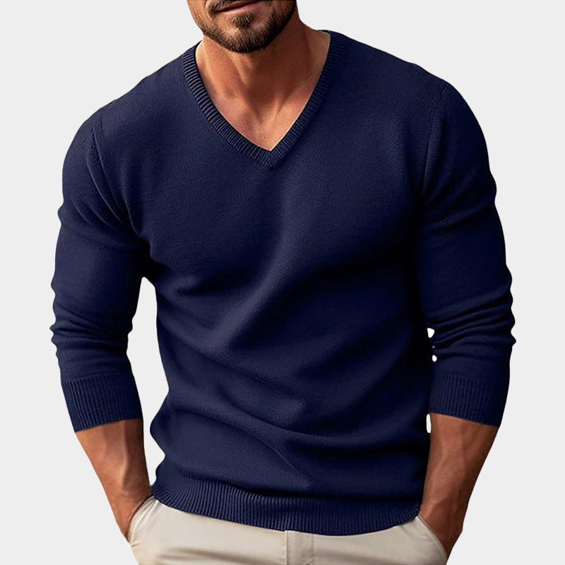 WISEMERE™ | Men's Acrylic V-Neck Knit