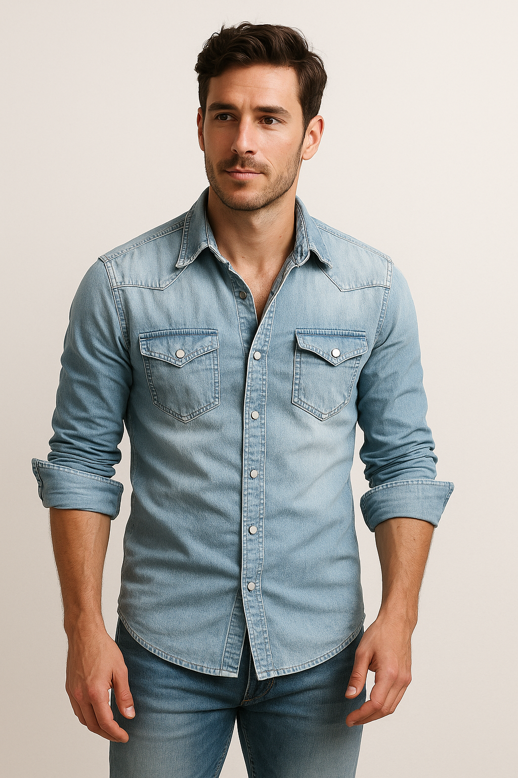 WISEMERE™ | Denim Shirt