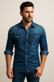 WISEMERE™ | Denim Shirt