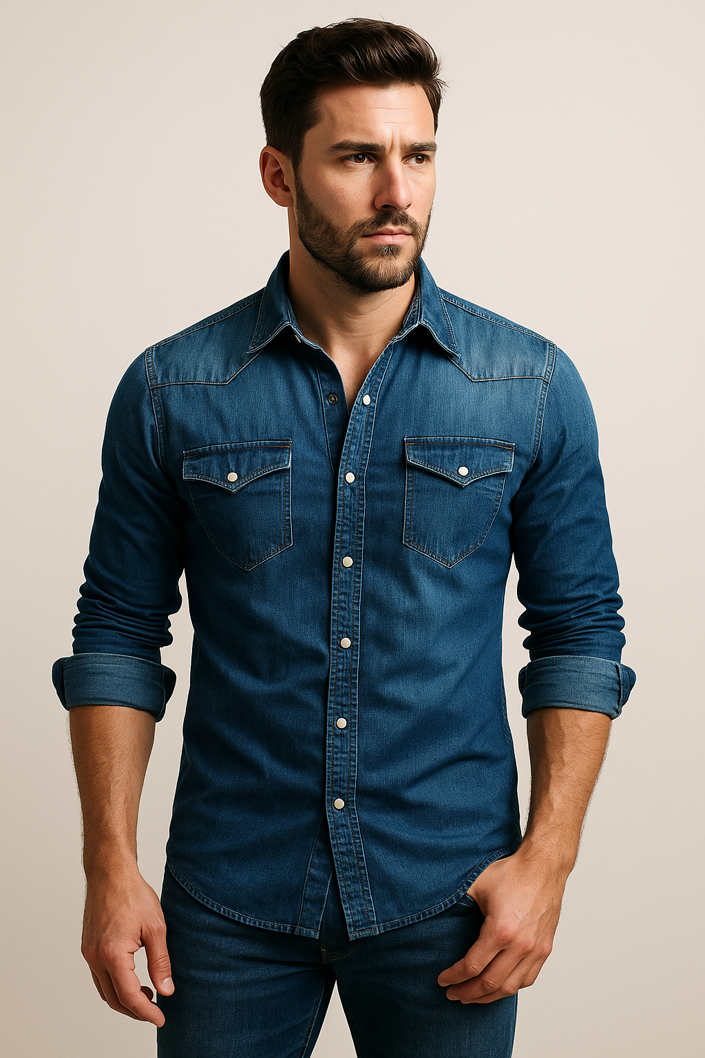 WISEMERE™ | Denim Shirt
