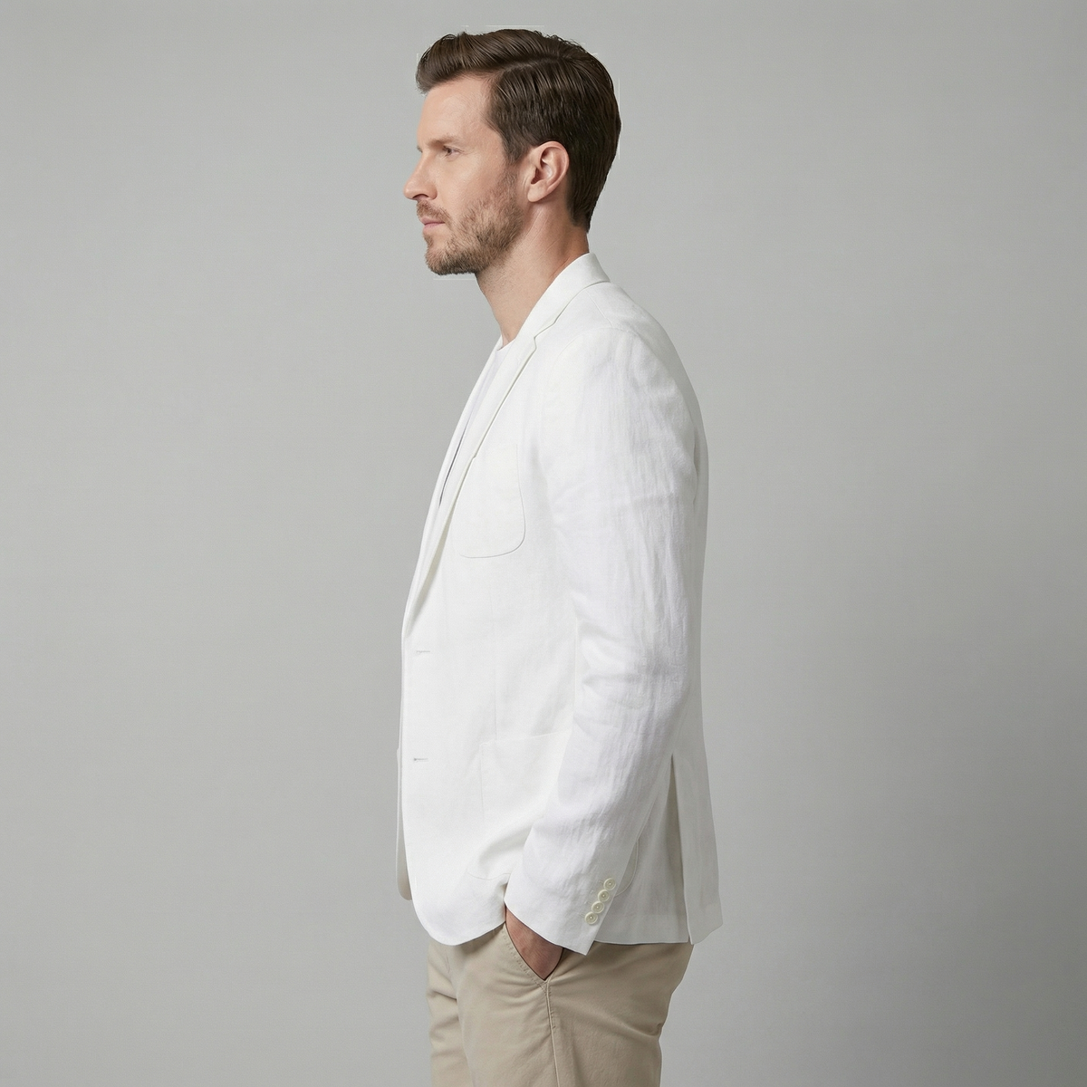 WISEMERE™ | Men's Two-Button Linen Blazer