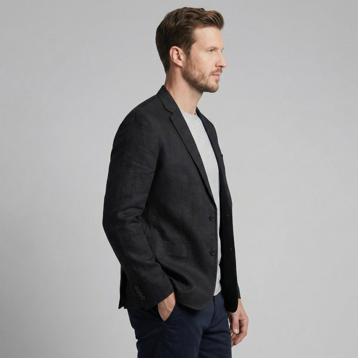 WISEMERE™ | Men's Two-Button Linen Blazer