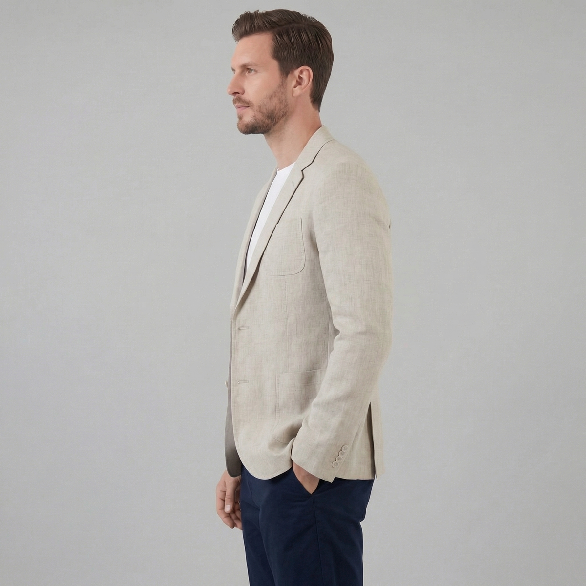 WISEMERE™ | Men's Two-Button Linen Blazer