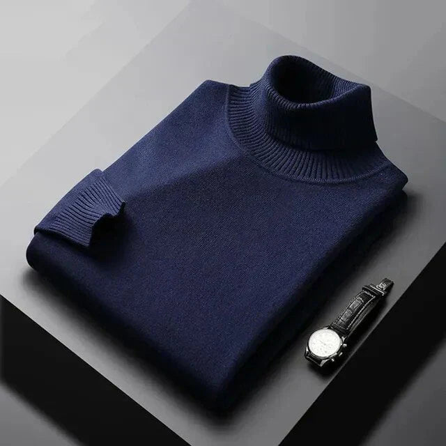 WISEMERE | ROLLED NECK PULLOVER FOR MEN