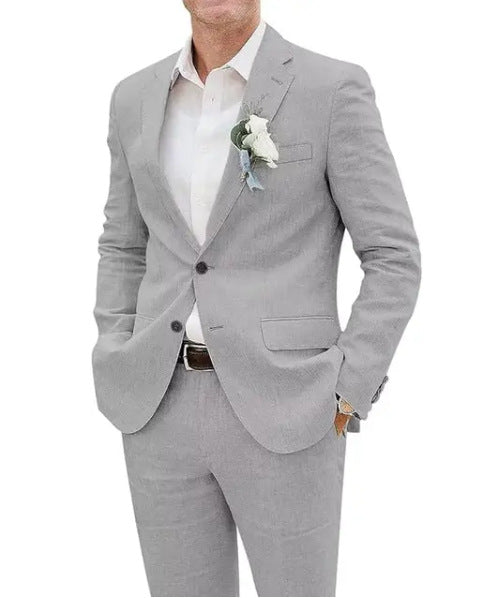 WISEMERE™ | Men's Straight-Fit Suit Set