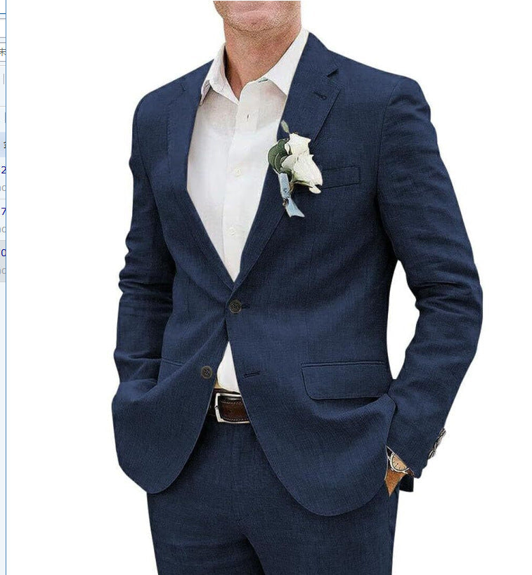 WISEMERE™ | Men's Straight-Fit Suit Set