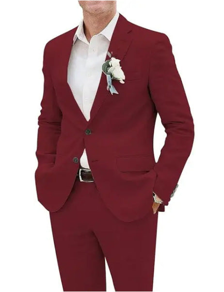 WISEMERE™ | Men's Straight-Fit Suit Set