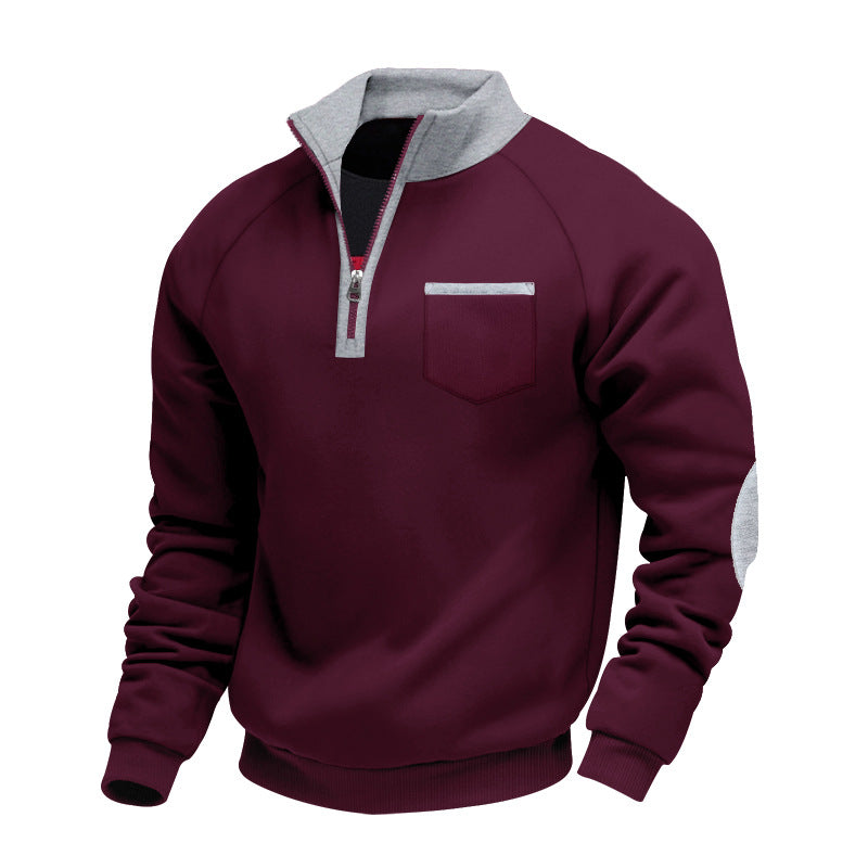 WISEMERE | FLEECE PULLOVER WITH HALF ZIP FOR MEN