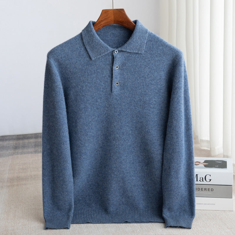 WISEMERE | CLASSIC MEN'S POLO SWEATER (PREMIUM WOOL)