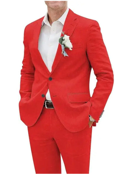 WISEMERE™ | Men's Straight-Fit Suit Set