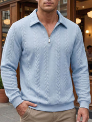 AVANOAH | ELEGANT HALF-ZIP POLO FOR MEN
