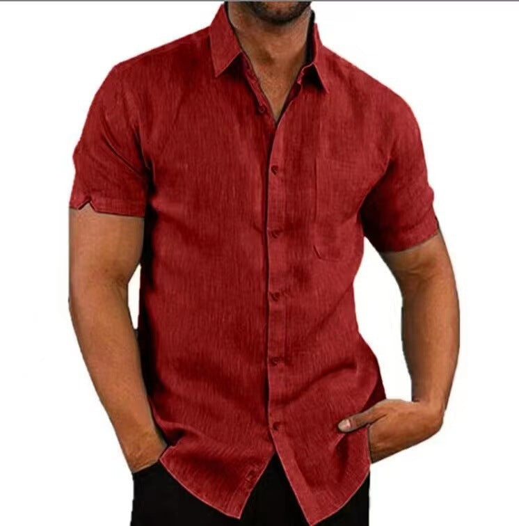 WISEMERE™ | Men's Short-Sleeve Linen Shirt