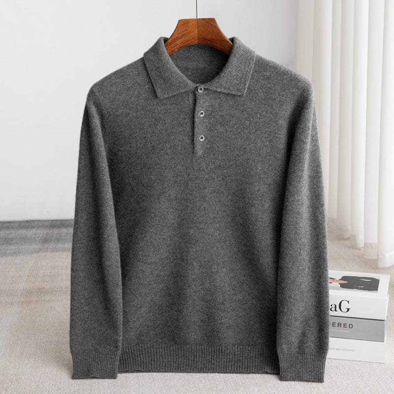 WISEMERE | CLASSIC MEN'S POLO SWEATER (PREMIUM WOOL)