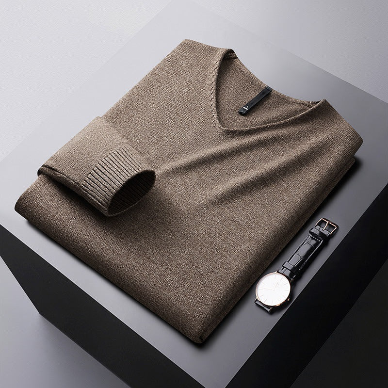 WISEMERE | V-NECK SWEATER IN PREMIUM FIBERS FOR MEN