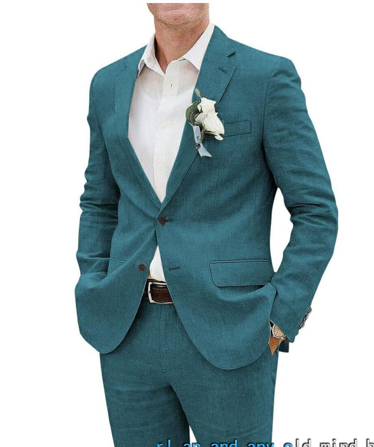 WISEMERE™ | Men's Straight-Fit Suit Set