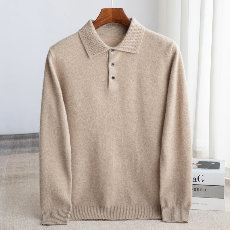 WISEMERE | CLASSIC MEN'S POLO SWEATER (PREMIUM WOOL)