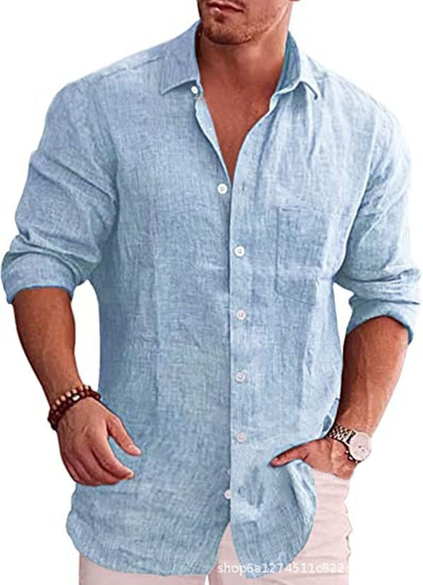 WISEMERE™ | Men's Cotton-Linen Longsleeve
