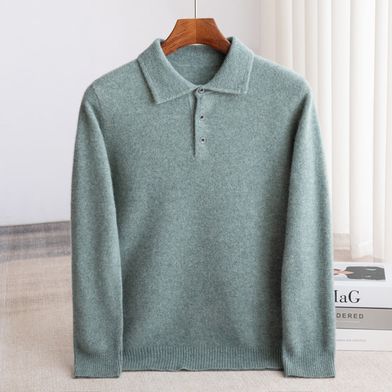 WISEMERE | CLASSIC MEN'S POLO SWEATER (PREMIUM WOOL)