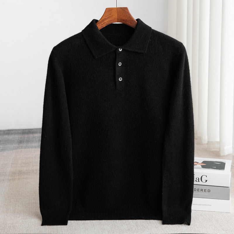 WISEMERE | CLASSIC MEN'S POLO SWEATER (PREMIUM WOOL)