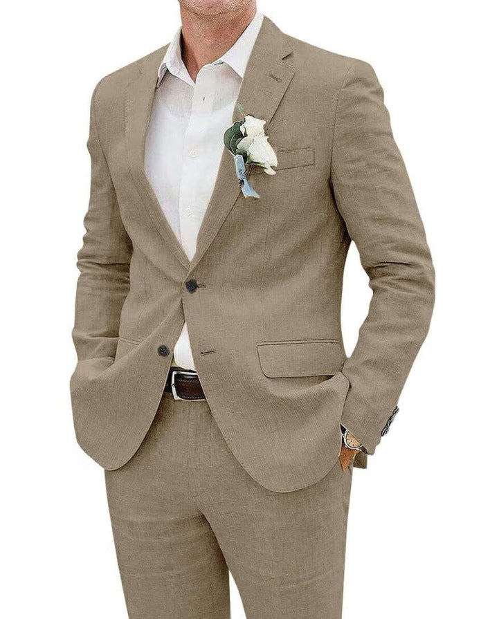 WISEMERE™ | Men's Straight-Fit Suit Set