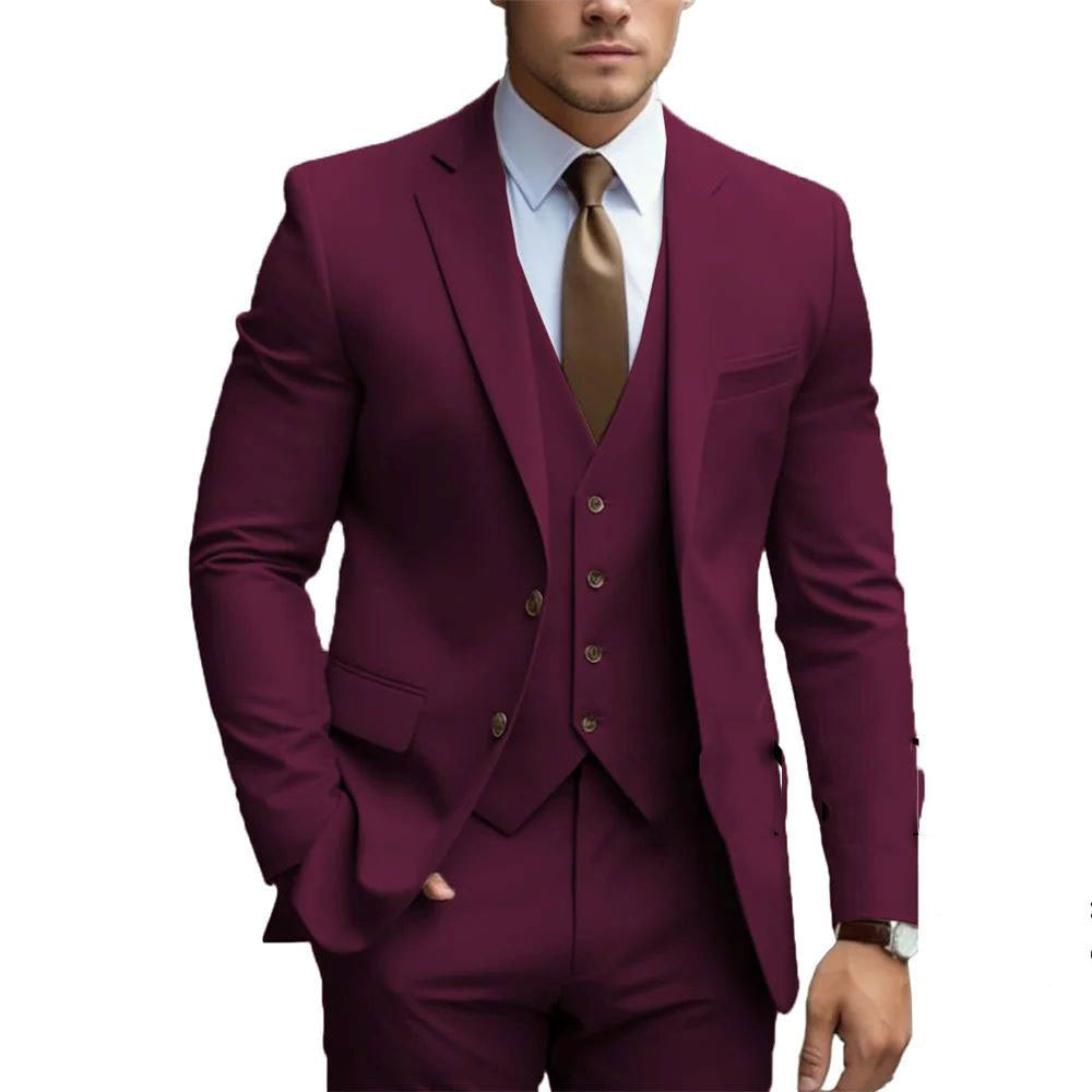 WISEMERE™ | Men's Waistcoat & Blazer Suit