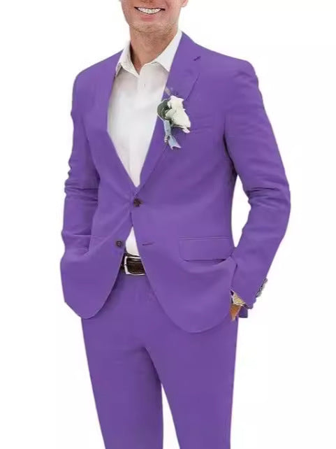 WISEMERE™ | Men's Straight-Fit Suit Set