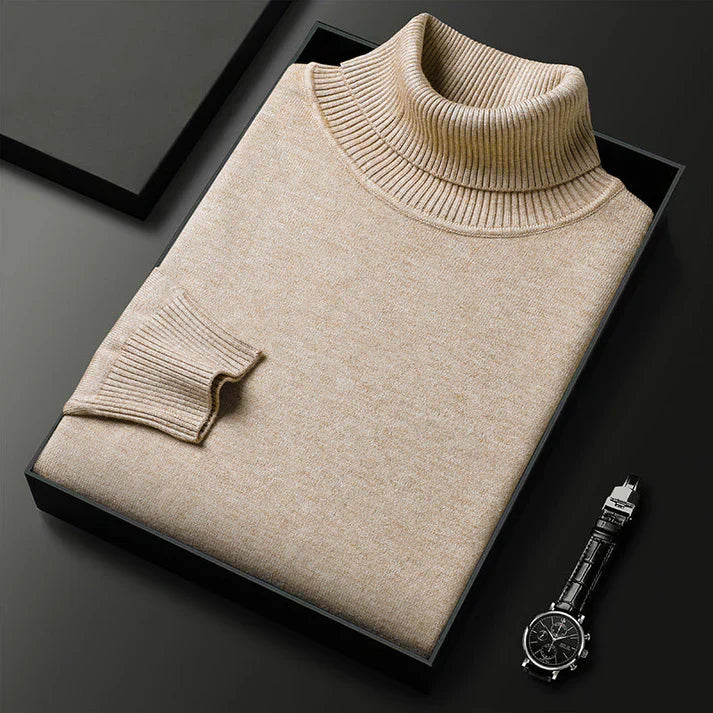 WISEMERE | LONG SLEEVE TURTLENECK SWEATER FOR MEN