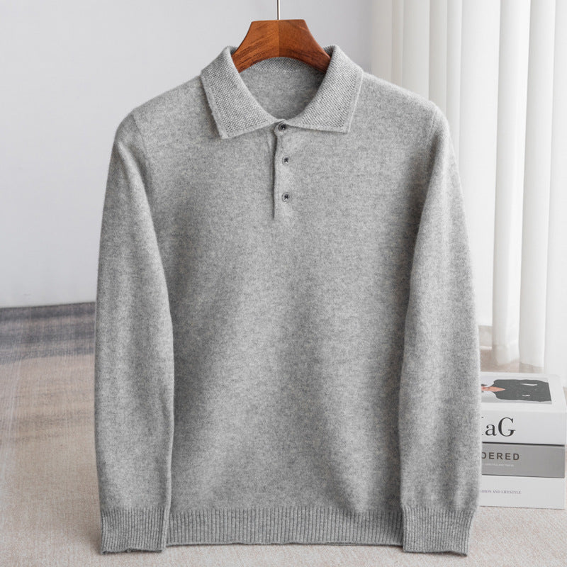WISEMERE | CLASSIC MEN'S POLO SWEATER (PREMIUM WOOL)