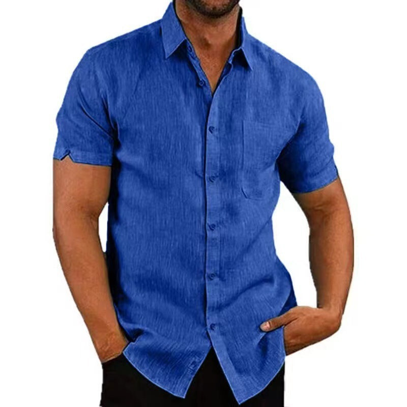 WISEMERE™ | Men's Short-Sleeve Linen Shirt