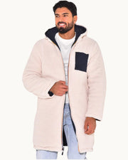 WISEMERE | LONG WARM REVERSIBLE COAT FOR MEN