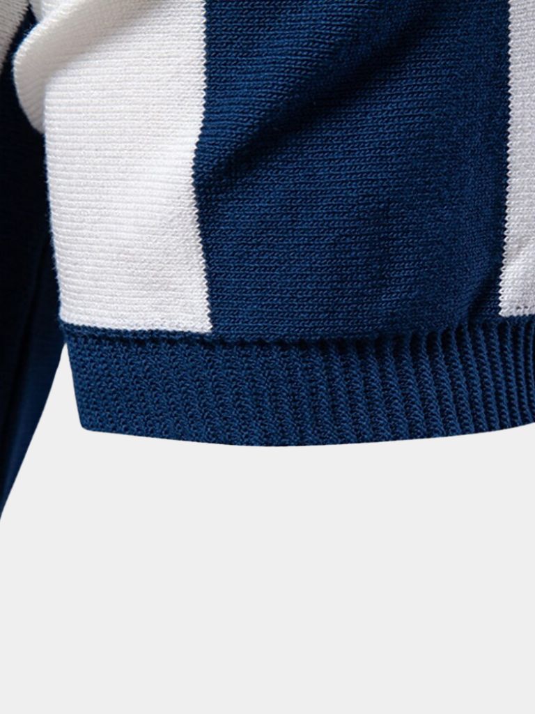 WISEMERE™ | Striped Zip Polo