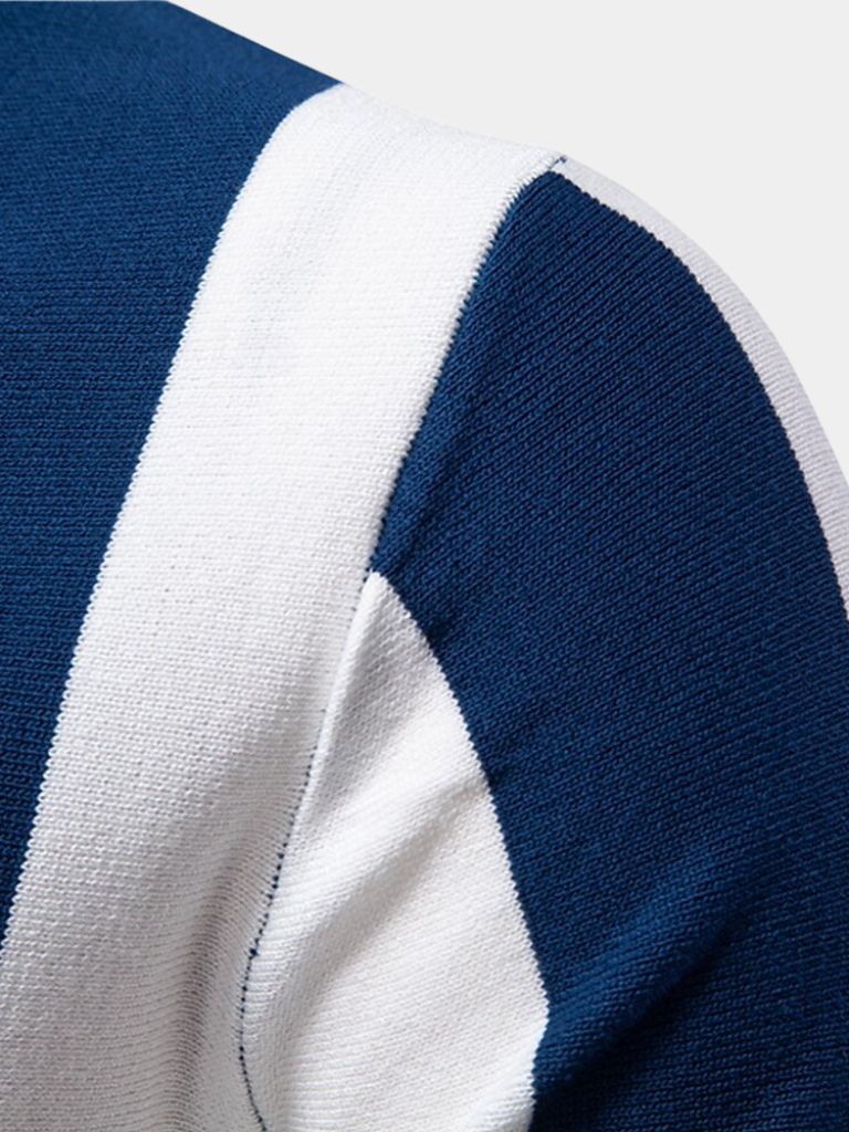 WISEMERE™ | Striped Zip Polo
