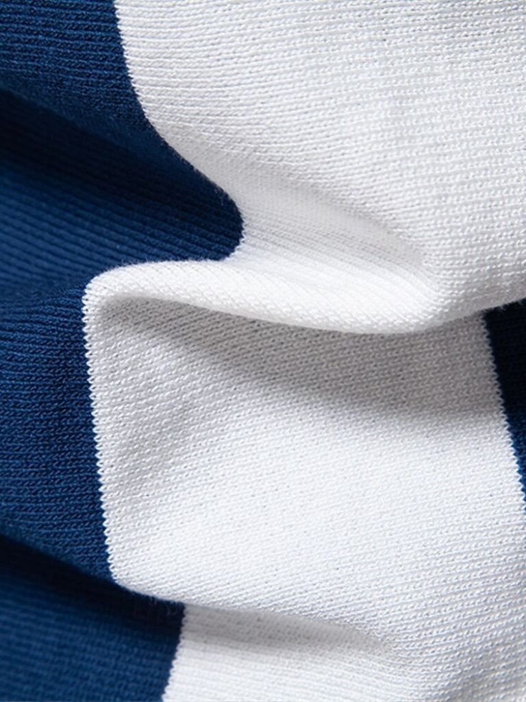 WISEMERE™ | Striped Zip Polo