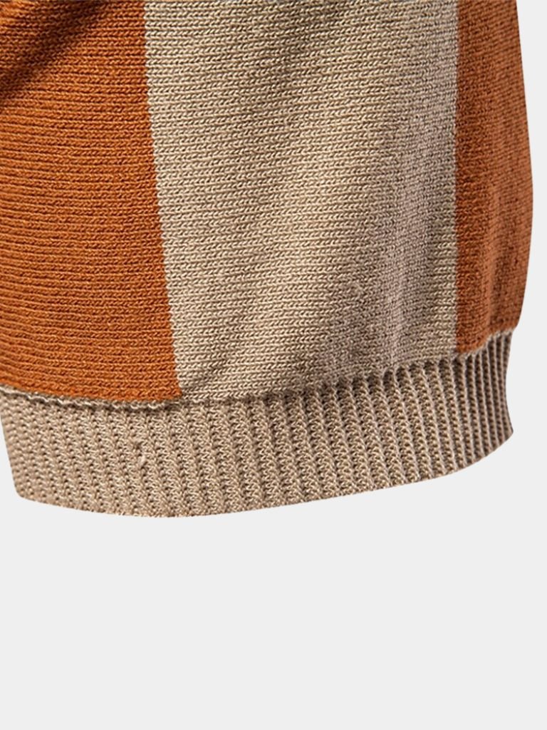 WISEMERE™ | Striped Zip Polo