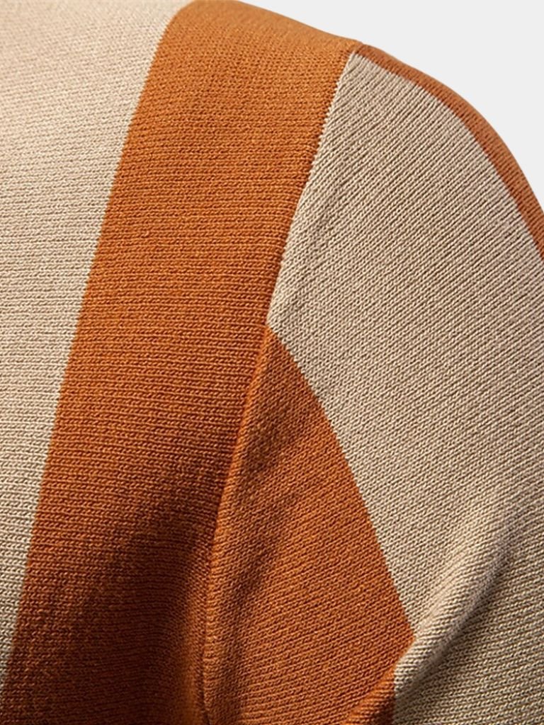 WISEMERE™ | Striped Zip Polo