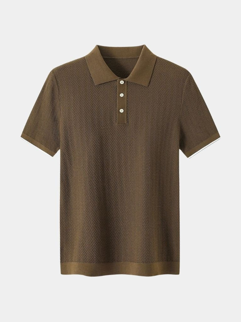 WISEMERE™ | Chevron Knit Polo