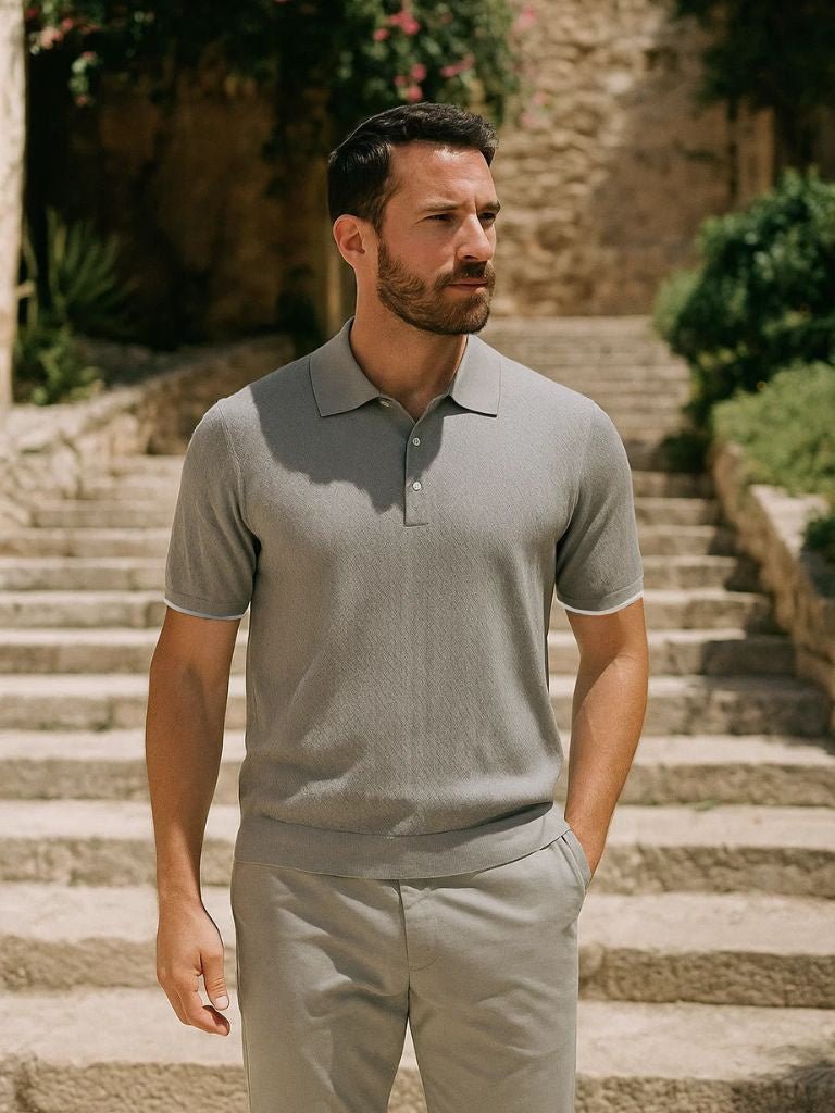 WISEMERE™ | Chevron Knit Polo