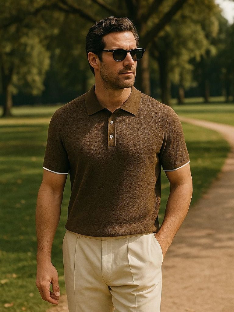 WISEMERE™ | Chevron Knit Polo