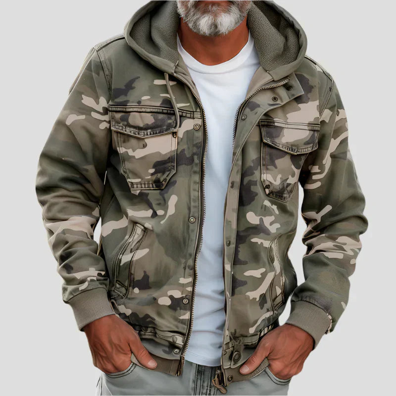 WISEMERE | MILITARY STYLE HOODED JACKET FOR MEN