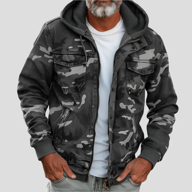 WISEMERE | MILITARY STYLE HOODED JACKET FOR MEN