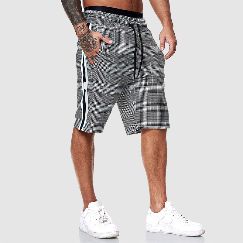 WISEMERE™ | Men's Plaid Drawstring Shorts