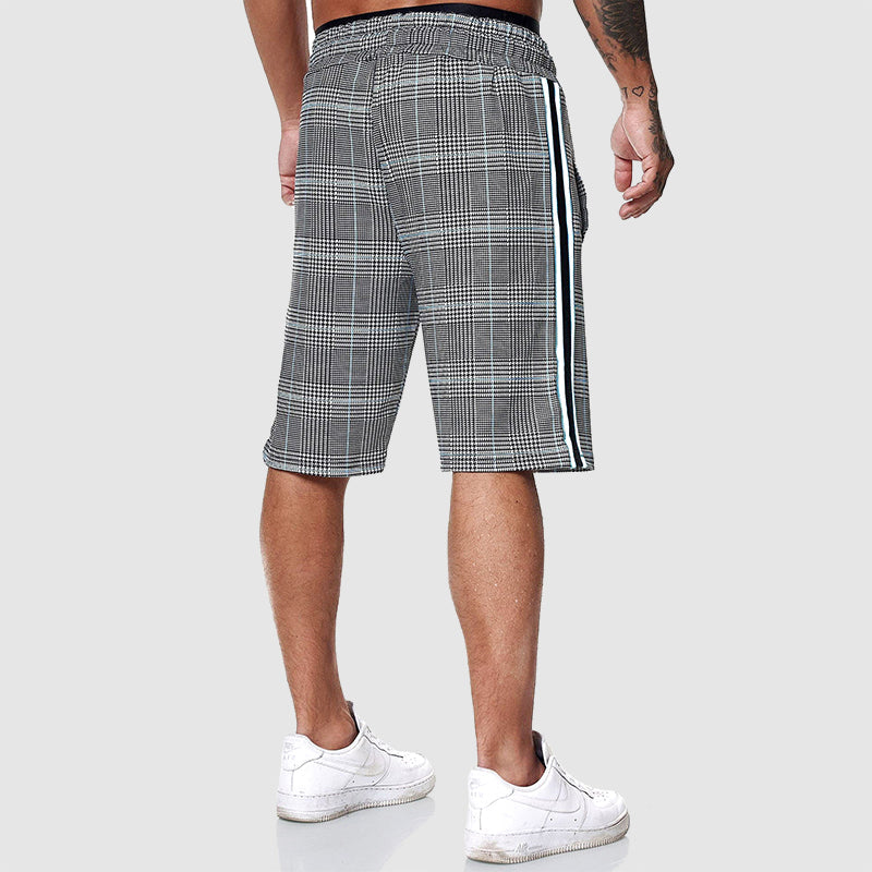 WISEMERE™ | Men's Plaid Drawstring Shorts