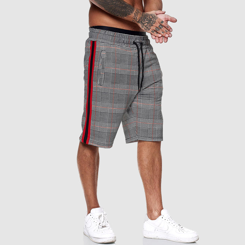 WISEMERE™ | Men's Plaid Drawstring Shorts
