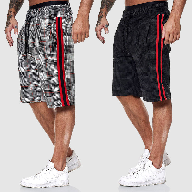 WISEMERE™ | Men's Plaid Drawstring Shorts