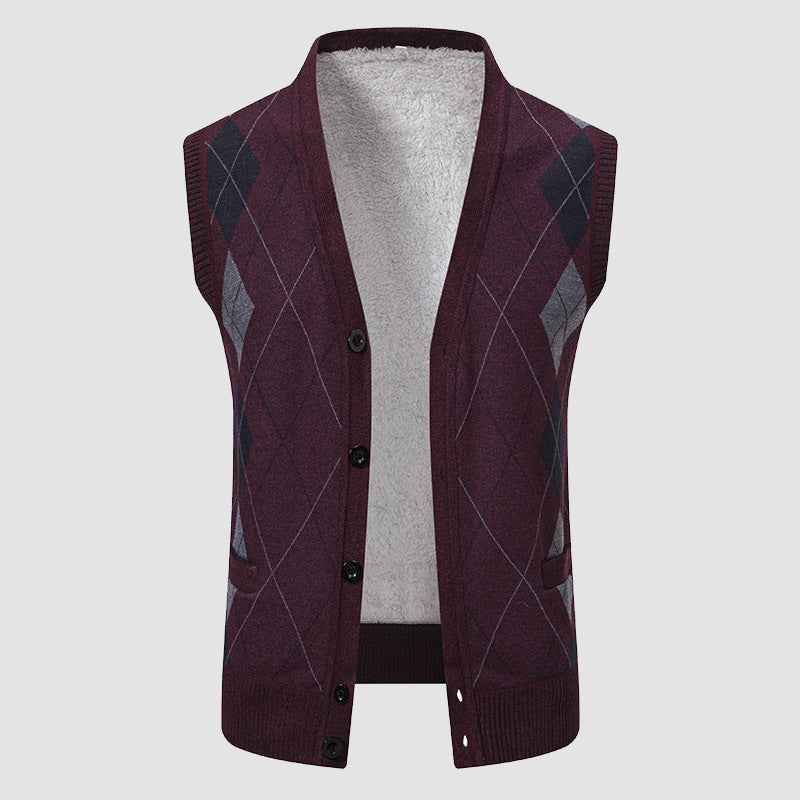 WISEMERE™ | Men's Diamond-Knit Lined Vest