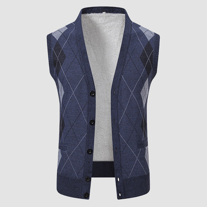 WISEMERE™ | Men's Diamond-Knit Lined Vest