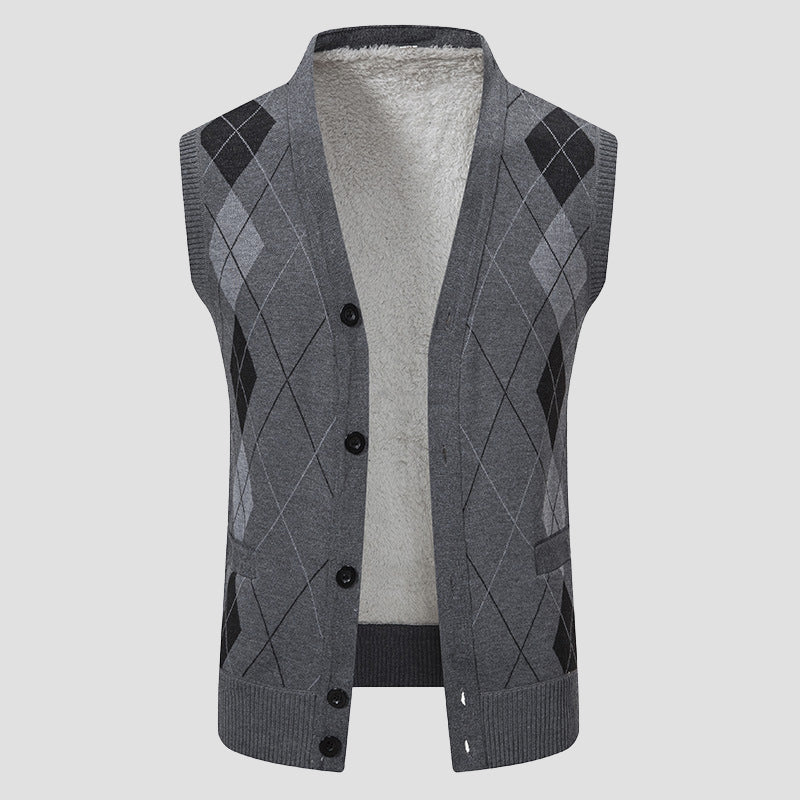 WISEMERE™ | Men's Diamond-Knit Lined Vest